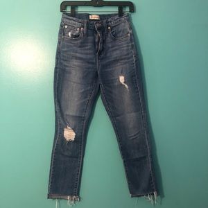 Madewell High Rise Slim Boyjean